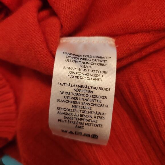 Free People Aubrey Cashmere Sweater Size XS Womens Orange Turtleneck Pullover - Picture 11 of 11